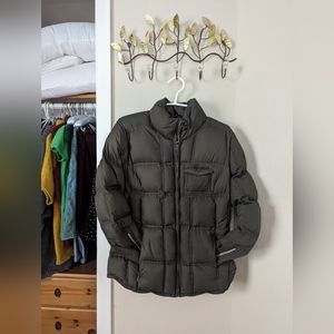 Athleta Puffer Gray Jacket Large